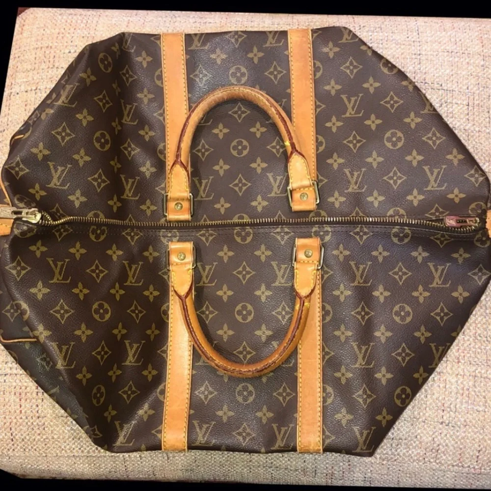 LOUIS VUITTON Keepall LV 50 Boston Weekend Travel Duffel Tote Bag LV50 FH0910